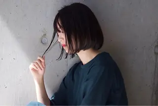 ミディアム 透明感/ ハイライト/竹中涼のヘアスタイル