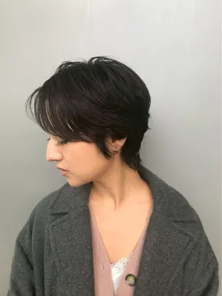 ショート ユヅキ ハイライトモデル募集のヘアスタイル