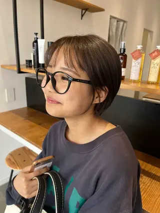 ショート 西崎 満里奈のヘアスタイル