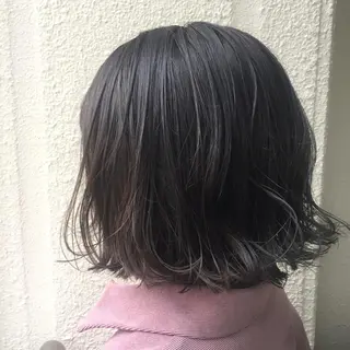 ミディアム カラー パーマ 💘透明感カラー💘 沖本 将宏のヘアスタイル