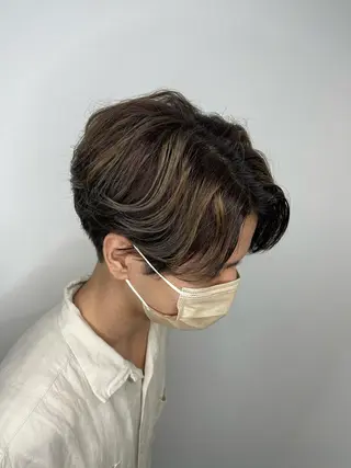 メンズ &chaLme   心斎橋所属・emi/髪質改善/ 韓国風/艶カラーのヘアスタイル