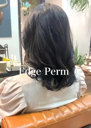 セミロング パーマ 古沢 新のヘアスタイル