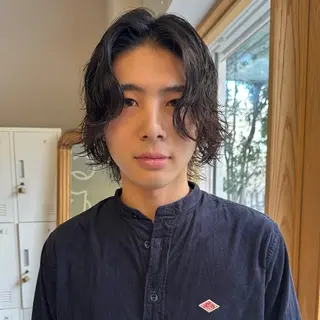 ミディアム パーマ メンズ cope'u  emu所属・cope'u moneのヘアスタイル