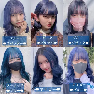 ミディアム カラー ヘアアレンジ 韓国レイヤーカット/ 儚げカラーチナツのヘアスタイル