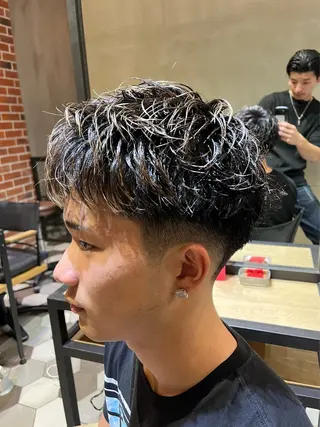 ショート パーマ メンズ 梅田/メンズ専門 /加地光尊のヘアスタイル