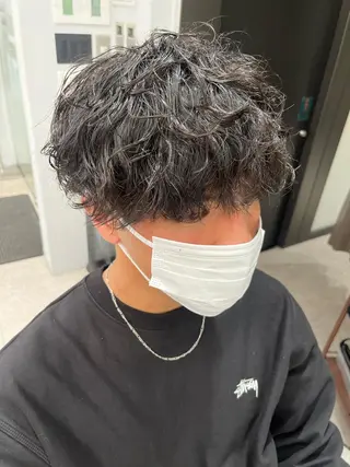 パーマ メンズ 🍐シャドウパーマ メンズ特化/守岡🍐のヘアスタイル