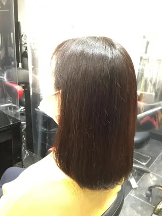 ミディアム カラー Annon プライベートサロンのヘアスタイル