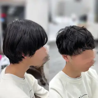 パーマ メンズ ️🫧押上️🫧はな 🫧まとまるショートのヘアスタイル