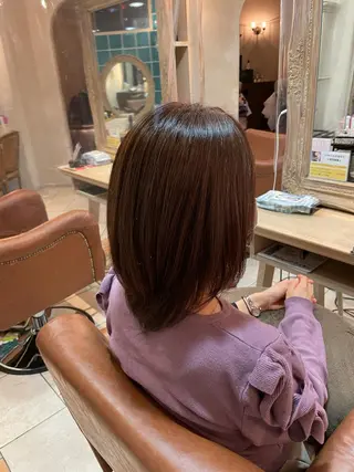 ロング カラー 前平 友慈のヘアスタイル