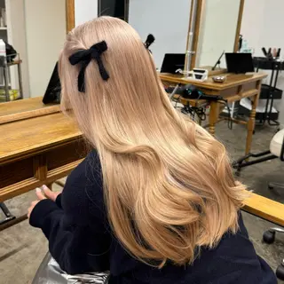 ロング カラー 透明感ワンカラー梅田 ダブルカラー/川上のヘアスタイル