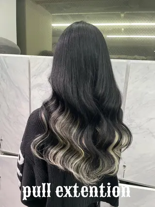 ロング カラー ヘアアレンジ 🎀プルエクステ みまひかる🎀のヘアスタイル