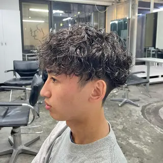 ショート パーマ メンズ メンズ特化美容師/ 藤戸 椋のヘアスタイル