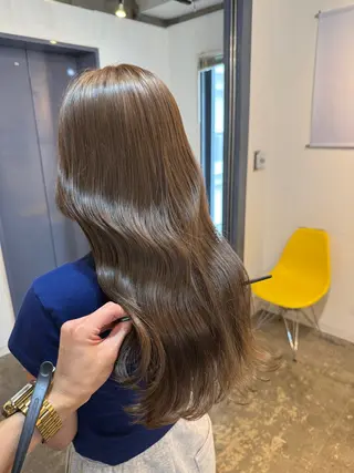 セミロング 縮毛矯正/レイヤー カット⭐️SHOTAのヘアスタイル