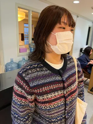 ミディアム カラー NOUN所属・eri kinjoのヘアスタイル