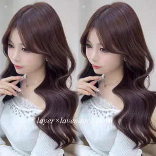 ロング カラー 似合わせレイヤー 美玖のヘアスタイル