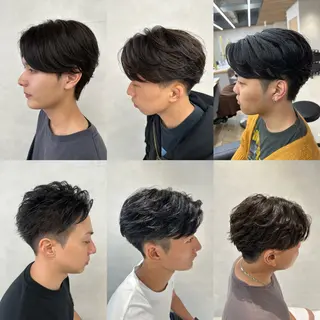 ショート パーマ メンズ 💈メンズ特化 美容師サキ💈のヘアスタイル