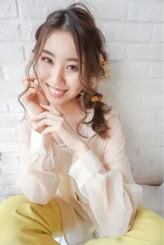 ミディアム ヘアアレンジ SHANTi 飯塚 ヘアセット/髪質改善のヘアスタイル