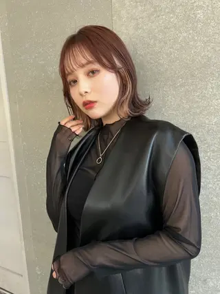 カラー 韓国レイヤー 🧸🤍ちずみのヘアスタイル