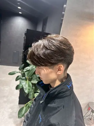 ミディアム パーマ メンズ 🔥メンズ特化🔥 藍斗のヘアスタイル