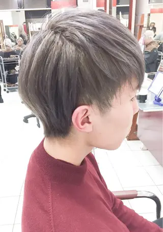 ショート カラー メンズ モテ髪透明感❤️ デイズヘアカラーのヘアスタイル