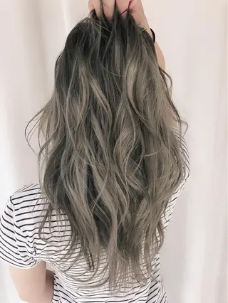 セミロング カラー パーマ 竹内ケンゴ🇰🇷 EIGHT藤沢のヘアスタイル