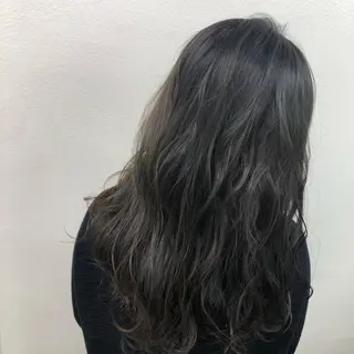 セミロング カラー ヘアアレンジ 外苑前NO.1艶髪 透明感カラーのヘアスタイル