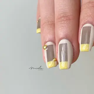 ネイル miele【ミエレ】 シンプル一癖のネイルデザイン