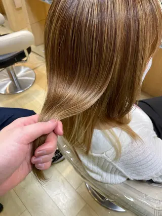 セミロング Ash 亀戸店 岸田奈々👧🏻のヘアスタイル