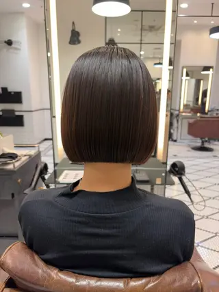 ミディアム MINX似合わせボブ 髪質改善/岩城槙乃介のヘアスタイル