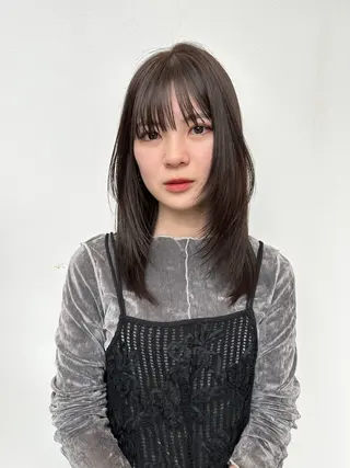 ミディアム カラー 透明感カラー k-twoういのヘアスタイル