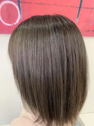 ミディアム カラー 縮毛/レイヤー 韓国/橋口のヘアスタイル