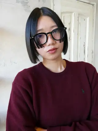 ミディアム 笹原 叶のヘアスタイル