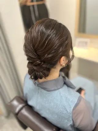 ヘアアレンジ 似合わせヘアメイク 💐オダギリチアキのヘアスタイル