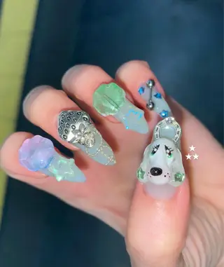 ネイル nano/きもかわ nail🐬🫧のネイルデザイン