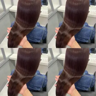 ロング カラー 髪質改善×矯正🫧 韓国ヘアasamiのヘアスタイル