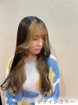 ロング カラー ハイトーン/パーソナ ルカラー診断・ユキノのヘアスタイル