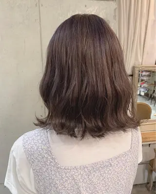 ミディアム カラー うえの ももねのヘアスタイル