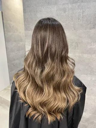 ロング カラー 難波/ハイトーン 🦋AOI🦋のヘアスタイル