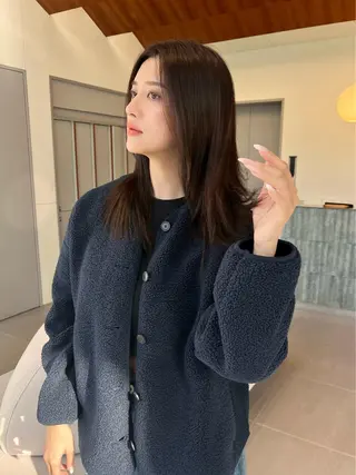 セミロング 透けるカラー🫧 Memi🎀のヘアスタイル