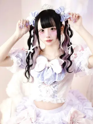 ロング ハイトーンエクステ 🎩カズキ🎩のヘアスタイル