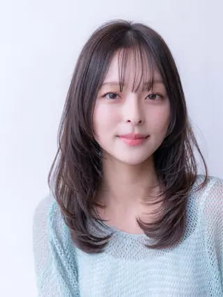 ミディアム カラー ✨髪質改善 縮毛矯正 艶髪 立川 コウキ✨のヘアスタイル