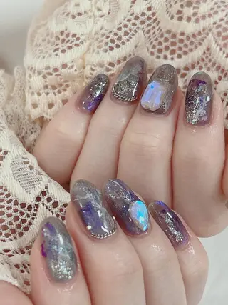 セミロング TAKAMATSU RINAのネイルデザイン