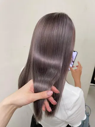 ロング カラー ヘアアレンジ maoブリーチ無し 似合わせカラーのヘアスタイル