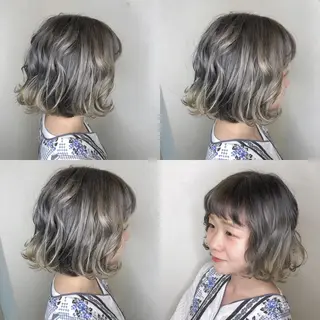 ショート カラー JILBLAN京都 ショート/ハイライトのヘアスタイル