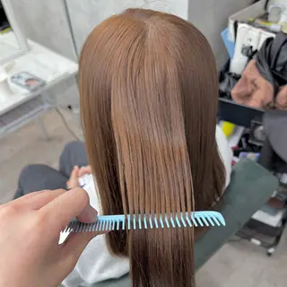 ミディアム カラー JUNSHIN🦋 ヘアセット／カラーのヘアスタイル