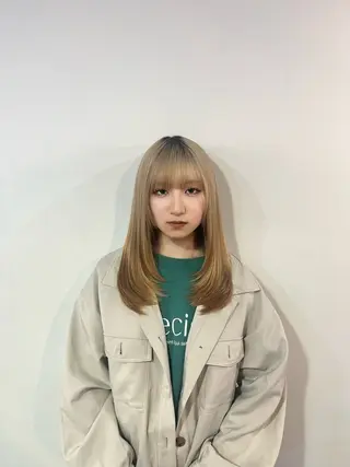 ロング 髪質改善／縮毛矯正 関根青葉のヘアスタイル