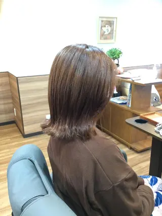 ミディアム Annon プライベートサロンのヘアスタイル