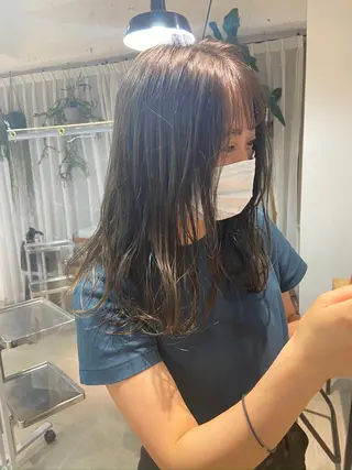 ミディアム カラー IVORY.所属・🟩白髪ぼかし/ボブ /ショートヘア/大司のヘアスタイル