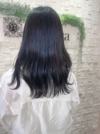 セミロング カラー 加藤 ひろこのヘアスタイル