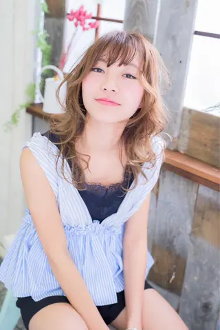 ロング 似合わせ艶髪カラー ❤️ハダユミのヘアスタイル